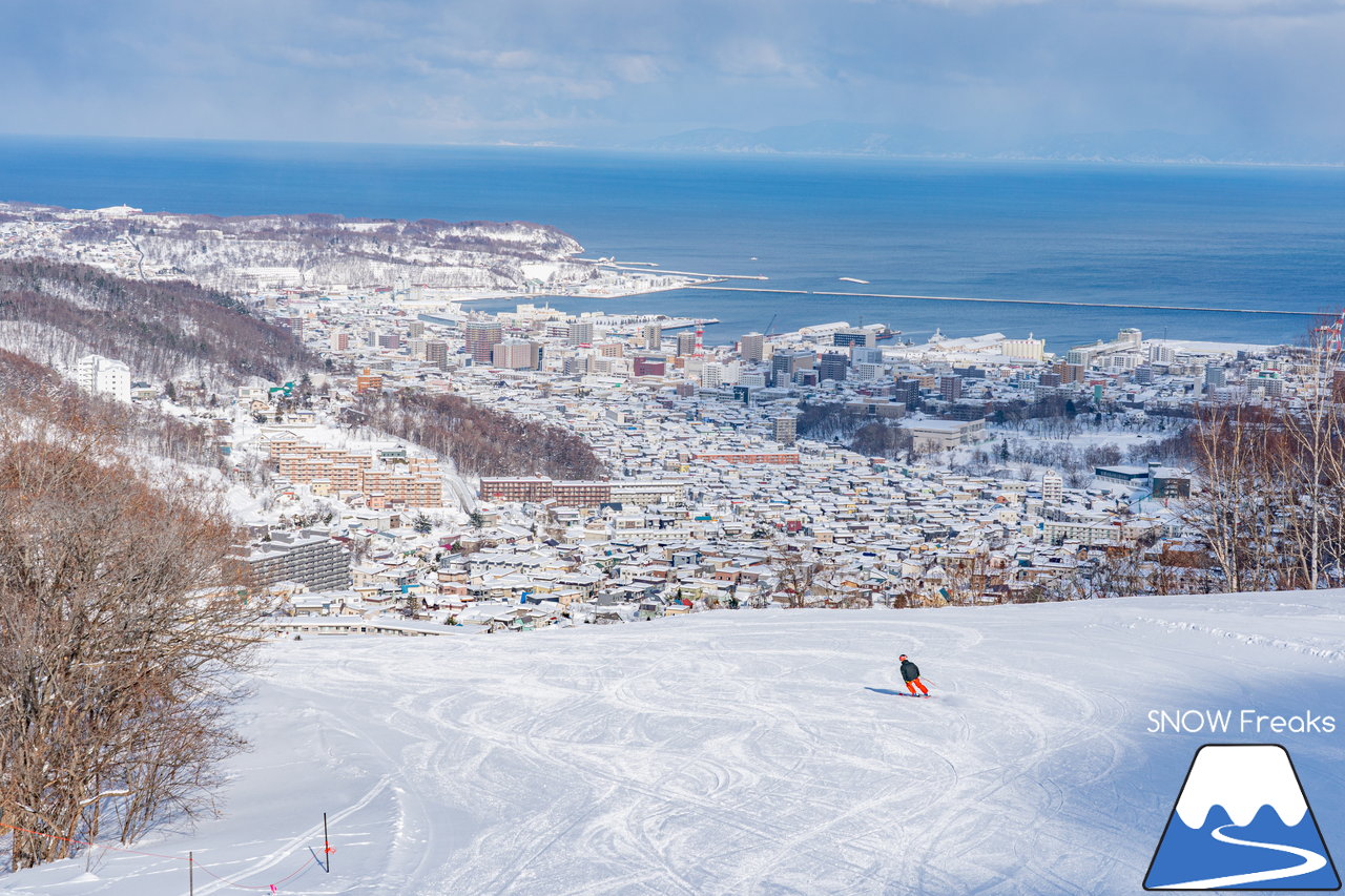 小樽天狗山スキー場｜積雪160cm！例年以上の積雪量でゲレンデはコンディションは最高です！ただいま『天狗山の雪あかり』も開催中(^_-)-☆